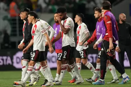 La desazón de los jugadores de River luego de la eliminación frente a Palmeiras en la Copa Libertadores