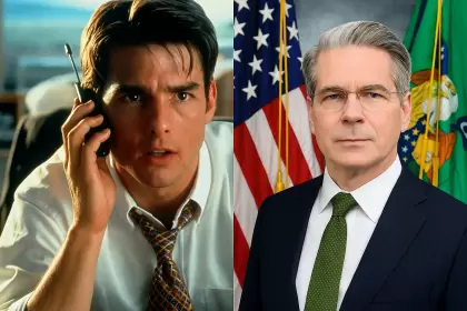 Scott Bessent y Jerry Maguire