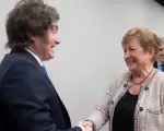 Javier Milei con la N°1 del FMI, Kristalina Georgieva
