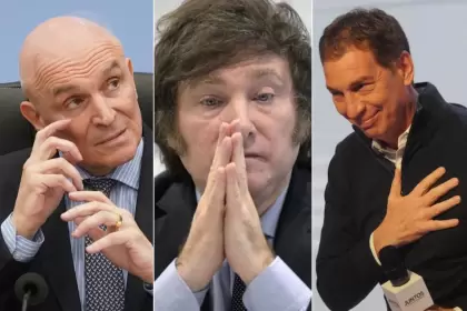Espert, Milei y Santilli.