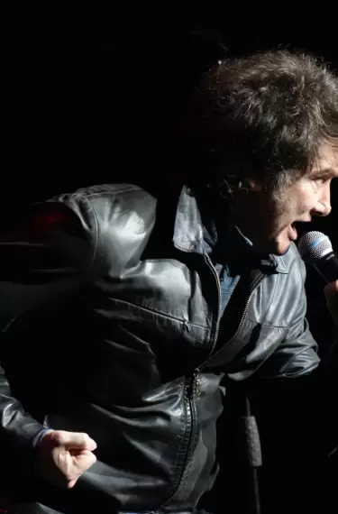 Javier Milei en el Movistar Arena