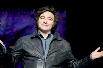 Javier Milei en el Movistar Arena