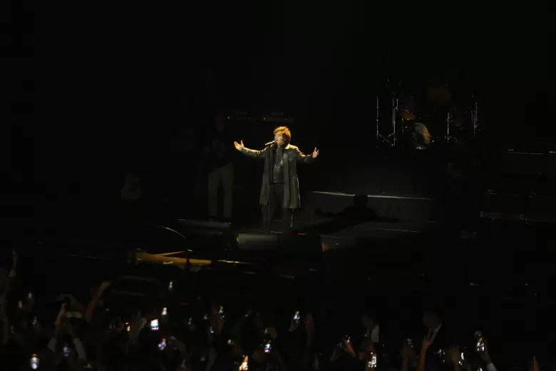 Javier Milei en el Movistar Arena