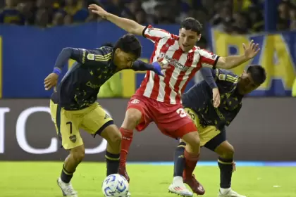 Imagen del último encuentro entre Boca y Barracas Central