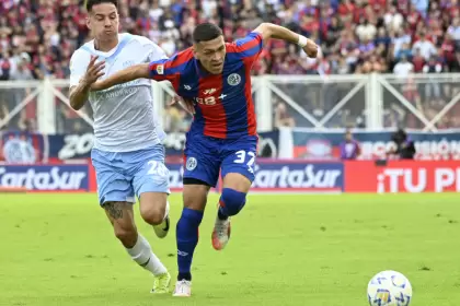 Imagen del último enfrentamiento entre Atlético Tucumán y San Lorenzo