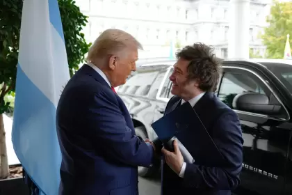 Milei y Trump, en la visita a la Casa Blanca