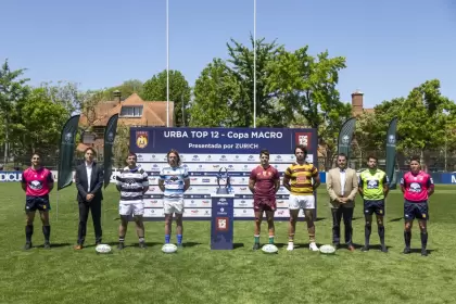 La presentación de los clubes semifinalistas del URBA Top 12 en el Club Atlético San Isidro.