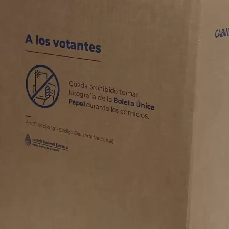 Cabina de votación BUP