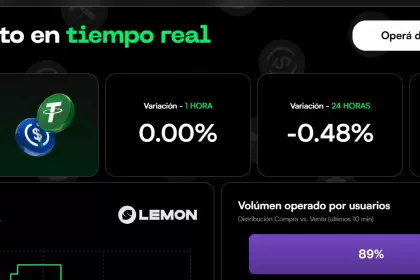 Lemon lanza una landing especial para seguir en tiempo real el dólar cripto