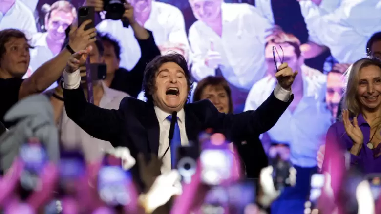 Milei triunfo elecciones festejo