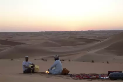 El economista Camilo Cisera en Abu Dhabi.