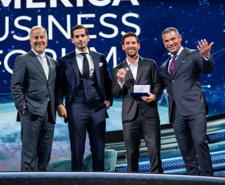 Lionel Messi en el America Business Forum