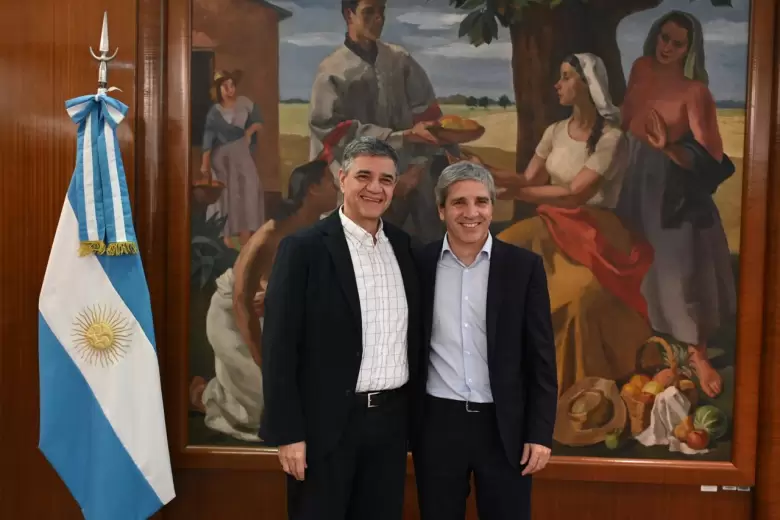 Jorge Macri Luis Caputo coparticipación presupuesto