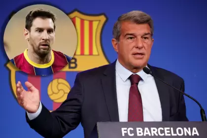 Laporta le cerró la puerta a un posible regreso de Messi al Barcelona