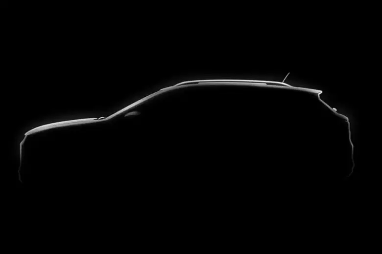 Imagen teaser de la silueta del Nuevo Chevrolet Sonic.