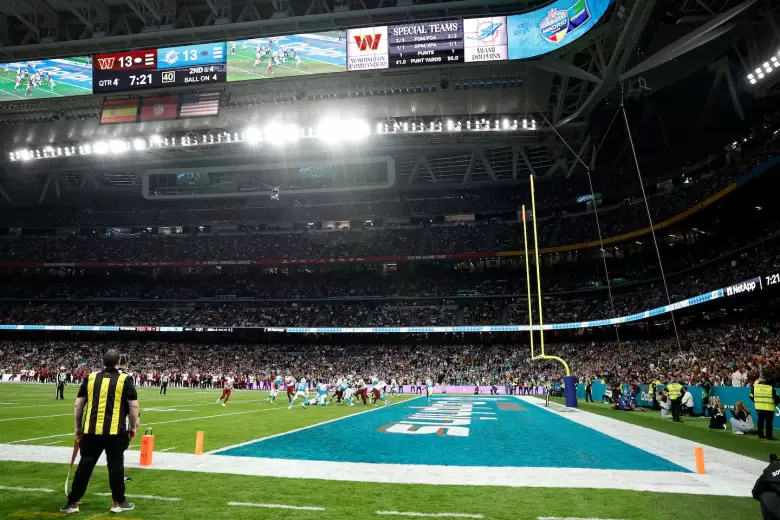 Partido de la NFL en el estadio Bernabéu