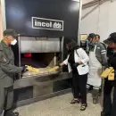 Así fue la quema de 500 kilos de marihuana en un crematorio municipal