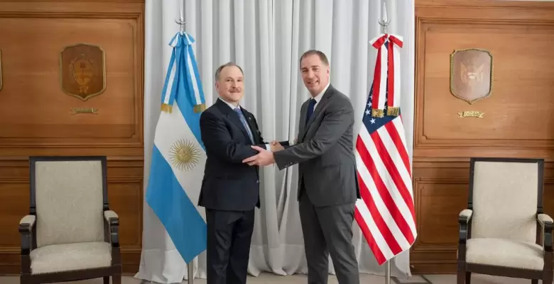 Diego Santilli recibió al embajador Peter Lamelas en la Casa Rosada