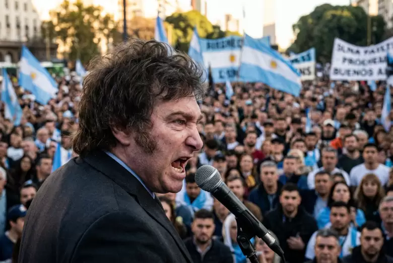 Javier Milei. Imagen hecha con IA.