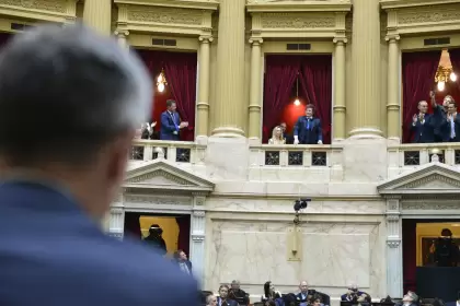Martín Menem. Los Milei de fondo.