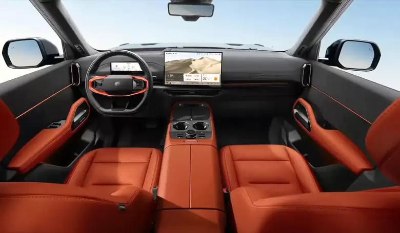 Así es el interior de la Nueva Ford Bronco que se está lanzando en China.