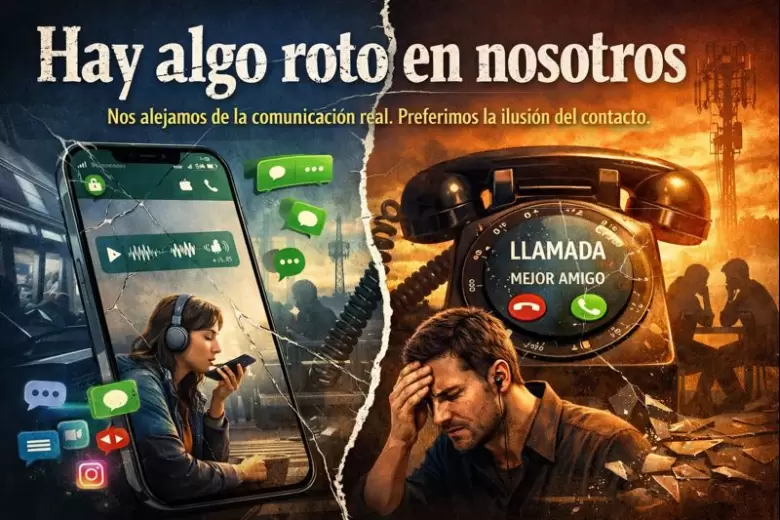 Nos quejamos de la soledad. Sin darnos cuenta de que nosotros mismos construimos, audio por audio, el muro que nos separa.