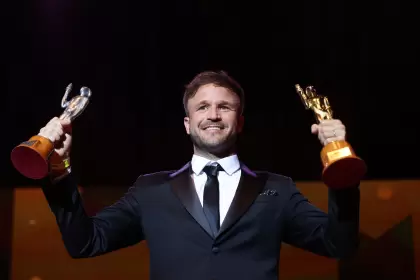 Canapino ratificó con este nuevo premio su lugar entre los grandes deportistas argentinos. (Prensa Premios Olimpia 2025)