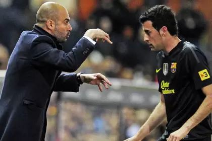 La buena relación entre Guardiola y Busquets comenzó a forjarse durante su tiempo juntos en el Barcelona.