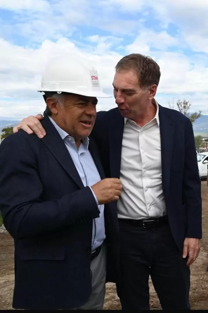 Santilli visitó Mendoza para reunirse con Cornejo por la reforma laboral, el 15/1