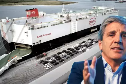 El lunes llega a Zárate un barco de BYD con miles de autos electrificados.