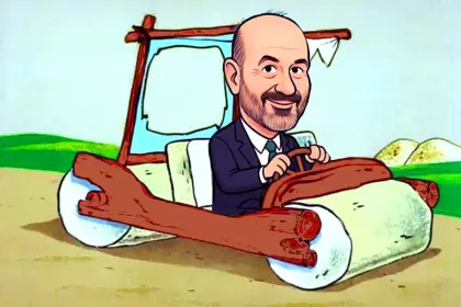 Federico Sturgenegger versión "Los Picapiedras".
