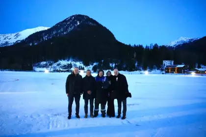 El presidente Javier Milei llegó a Davos junto a Karina Milei, Quirno, Caputo y Sturzenegger