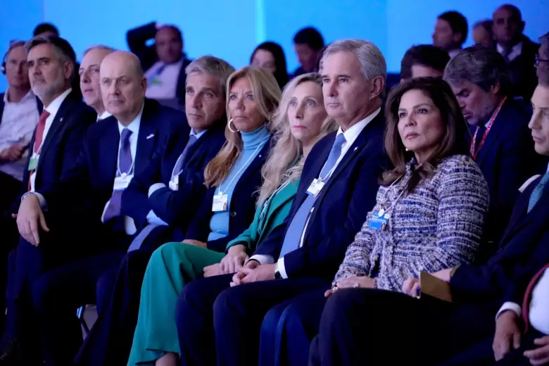 Milei, durante su discurso en Davos 2026