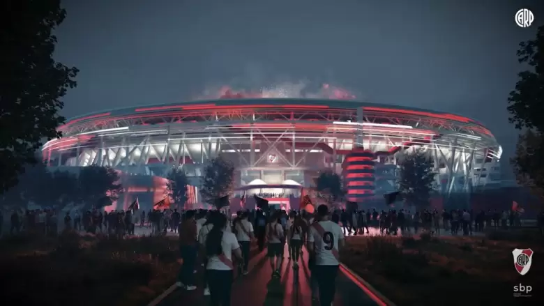 Primera imagen oficial por parte de River de cómo quedará el Monumental techado