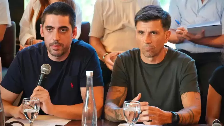 Eugenio Casielles y Juan Pablo Brey durante el lanzamiento de Consolidación Argentina