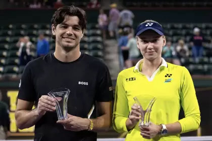 Taylor Fritz y Elena Rybakina volvieron a quedarse con el título del Tie Break Tens de Indian Wells