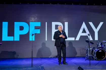 Chiqui Tapia tomó la palabra en la presentación de la nueva plataforma de streaming del fútbol argentino.