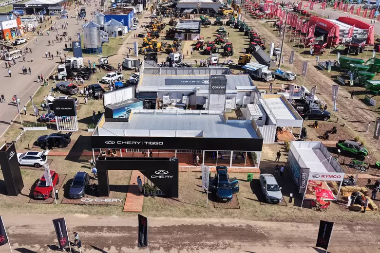 Chery debutó en ExpoAgro con stand propio, junto al resto de las marcas de Grupo Corven.
