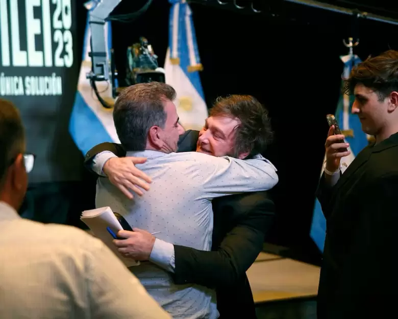 Cristian Ritondo y Javier Milei