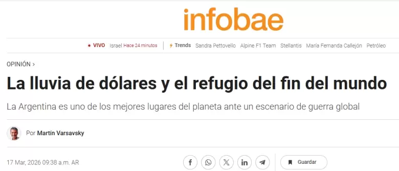 Varsavsky vio algo que pocos ven: por qué Argentina puede llenarse de dólares en medio del caos global