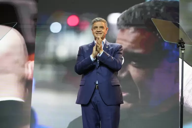 Jorge Macri, jefe de Gobierno porteño, en la cumbre del PRO en Parque Norte