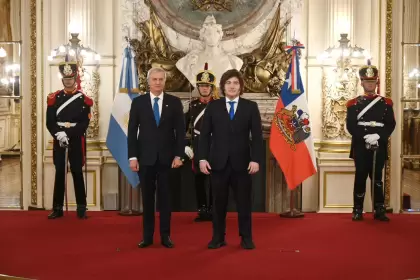 José Antonio Kast y Javier Milei, en la Casa Rosada