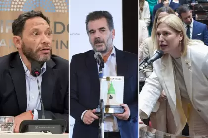 Los diputados Ferraro (CC), Ritondo (PRO) y Scaglia (PU)