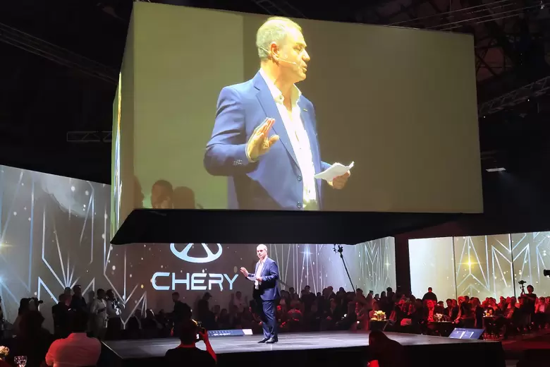 Leandro Iraola, Presidente de Grupo Corven, el día del relanzamiento de Chery en nuestro país.