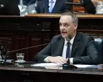 Manuel Adorni durante su presentación de informe en Diputados