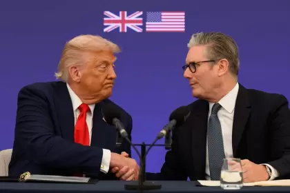 Donald Trump y el primer ministro británico Keir Starmer