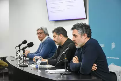 El director ejecutivo de ARBA, Cristian Girard, compartió el anuncio en una conferencia de prensa