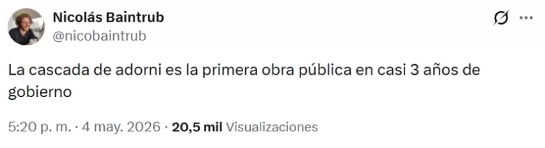La cascada de Adorni