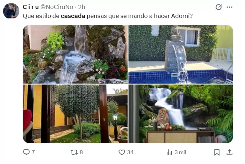 La cascada de Adorni