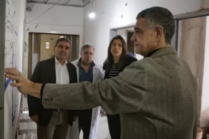 Jorge Macri revisa obras junto a Fernán Quirós